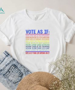 Vote As If Human Rights LGBT Rights T Shirt1