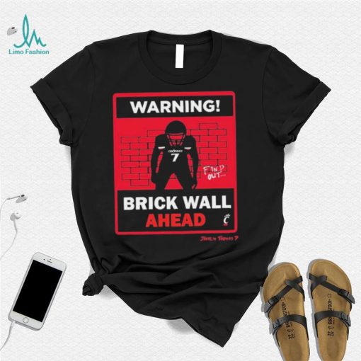 Warning Jaheim Thomas Brick Wall Ahead Signature Shirt