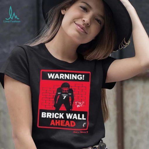 Warning Jaheim Thomas Brick Wall Ahead Signature Shirt