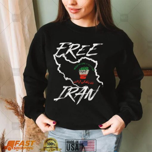 Woman Life Freedom Iran Iranian Patriotic Slogan Vintage T Shirt