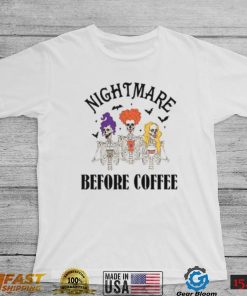 bC7YxqdD Nightmare Before coffe Hocus Pocus Skeleton Tshirt3