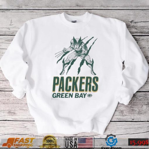 Green Bay Packers Marvel Wolverine Slash Shirt
