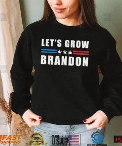 je1nhC6c Lets Grow Brandon Funny Dank Brandon Biden Marijuana Weed T Shirt2