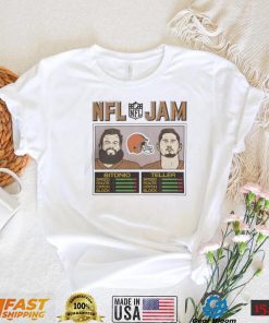 z1VH6tfH NFL Cleveland Browns Jacoby Brissett NFL Jam Browns Bitonio And Teller T Shirt1
