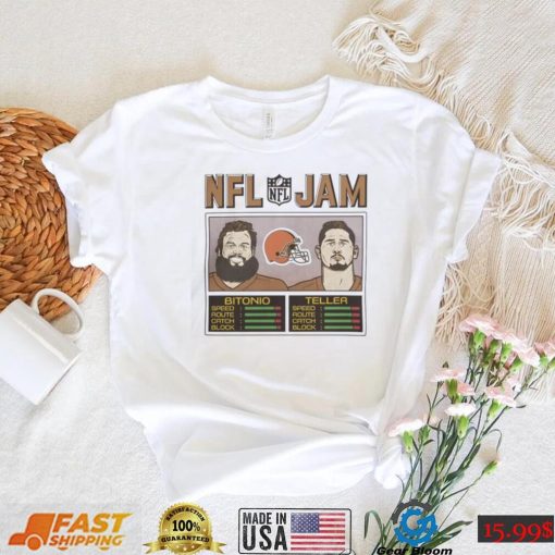 NFL Cleveland Browns Jacoby Brissett NFL Jam Browns Bitonio And Teller T Shirt