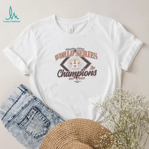 2 Time 2017 And 2022 Houston Astros Champions World Series Shirt