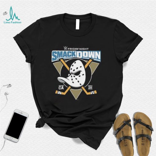 2022 Anaheim Ducks x WWE Smack Down T Shirt