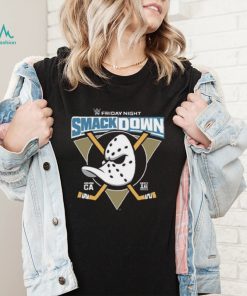2022 Anaheim Ducks x WWE Smack Down T Shirt