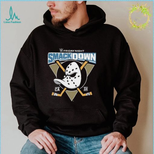 2022 Anaheim Ducks x WWE Smack Down T Shirt