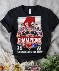 2022 Egg Bowl Champions Mississippi State Bulldogs 24 22 Ole Miss The Dawgs Run This State T Shirt