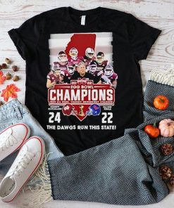 2022 Egg Bowl Champions Mississippi State Bulldogs 24 22 Ole Miss The Dawgs Run This State T Shirt