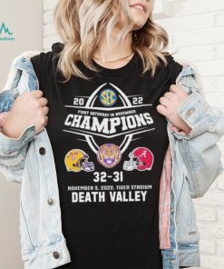 2022 First Saturday In November Champions Death Valley Tigers Matchup Shirt