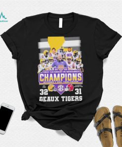 2022 First Saturday In November Champions Geaux Tigers 32 31 Matchup Shirt