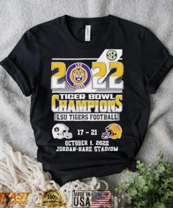2022 Sec Lsu Tigers Bowl Champions 21 17 Auburn Tigers T Shirt