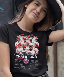 2022 World Series Champions Phillies Team Signatures Shirt