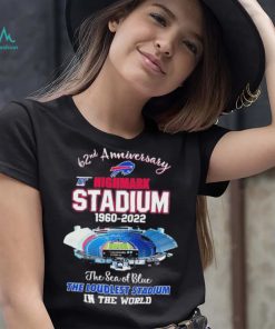 62nd Anniversary At Highmark Stadium 1960 2022 The Sea Of Blue Buffalo Bills Shirt