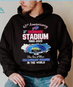 62nd Anniversary At Highmark Stadium 1960 2022 The Sea Of Blue Buffalo Bills Shirt