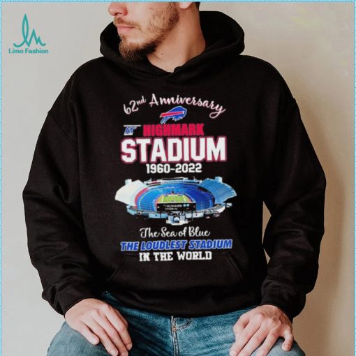 62nd Anniversary At Highmark Stadium 1960 2022 The Sea Of Blue Buffalo Bills Shirt