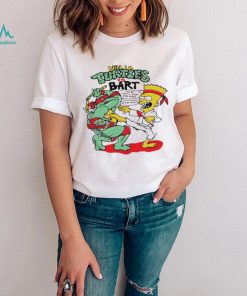 90s Bootleg Ninja Turtle Vs Bart Simpson Shirt