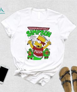 90s Bootleg Turtle Bart Teenage Mutant Ninja Simpson Kowabunga Dude Shirt