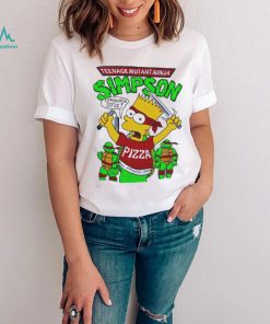 90s Bootleg Turtle Bart Teenage Mutant Ninja Simpson Kowabunga Dude Shirt
