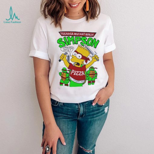 90s Bootleg Turtle Bart Teenage Mutant Ninja Simpson Kowabunga Dude Shirt