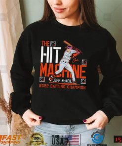 Jeff McNeil New York Mets the hit machine 2022 batting Champion signature shirt