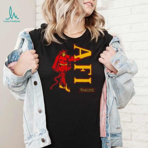 AFI shut your mouth and open your eyes Devil art shirt