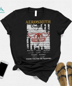 Aerosmith Dream On Signatures Thank You For The Memories Shirt