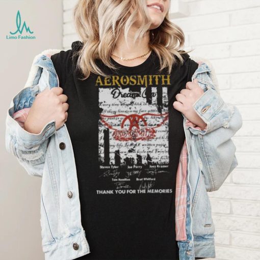 Aerosmith Dream On Signatures Thank You For The Memories Shirt