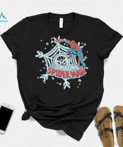 Amazing Spiderman On A Snowflake Christmas Design Shirt