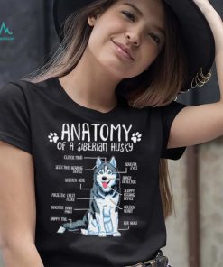 Anatomy of a Siberian Husky Dog lover art shirt