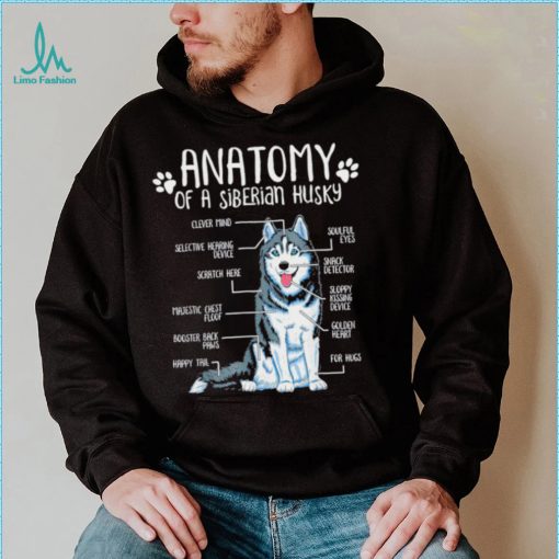 Anatomy of a Siberian Husky Dog lover art shirt