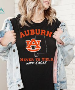 Auburn Tigers Never To Yield War Eagle Shirt