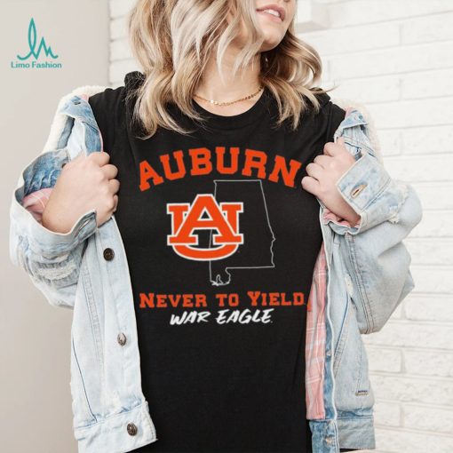 Auburn Tigers Never To Yield War Eagle Shirt