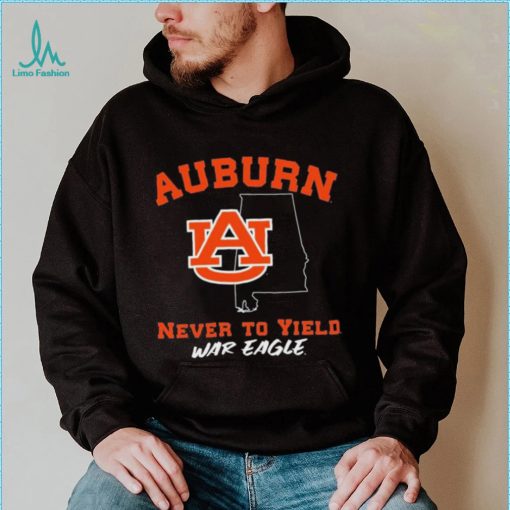 Auburn Tigers Never To Yield War Eagle Shirt