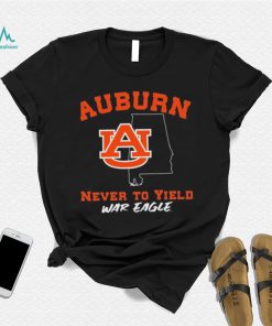 Auburn Tigers Never To Yield War Eagle Shirt