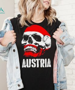 Austria flag skull Austrian Pride shirt