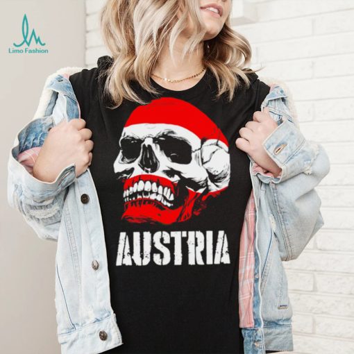 Austria flag skull Austrian Pride shirt