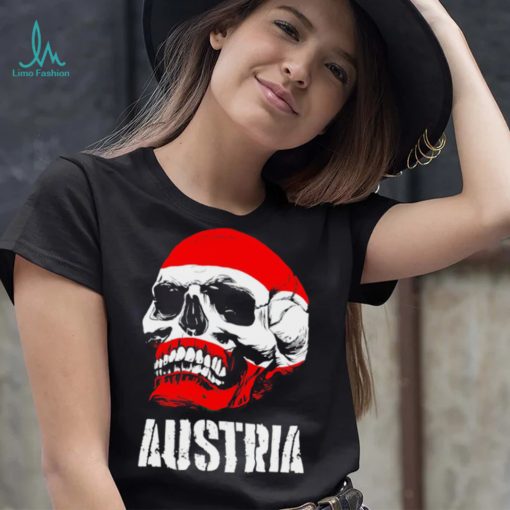 Austria flag skull Austrian Pride shirt