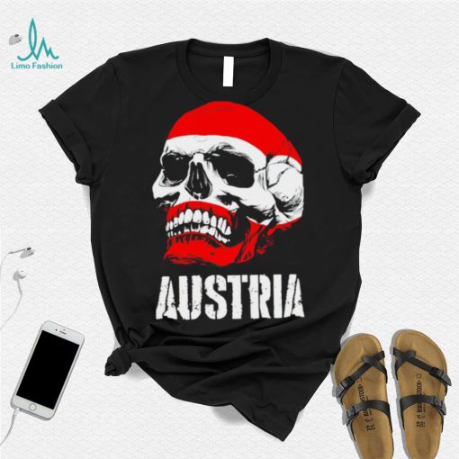 Austria flag skull Austrian Pride shirt