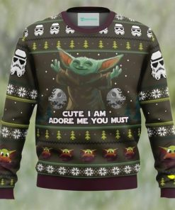 Baby Yoda Cute Mandalorion Star Wars Ugly Christmas Sweater