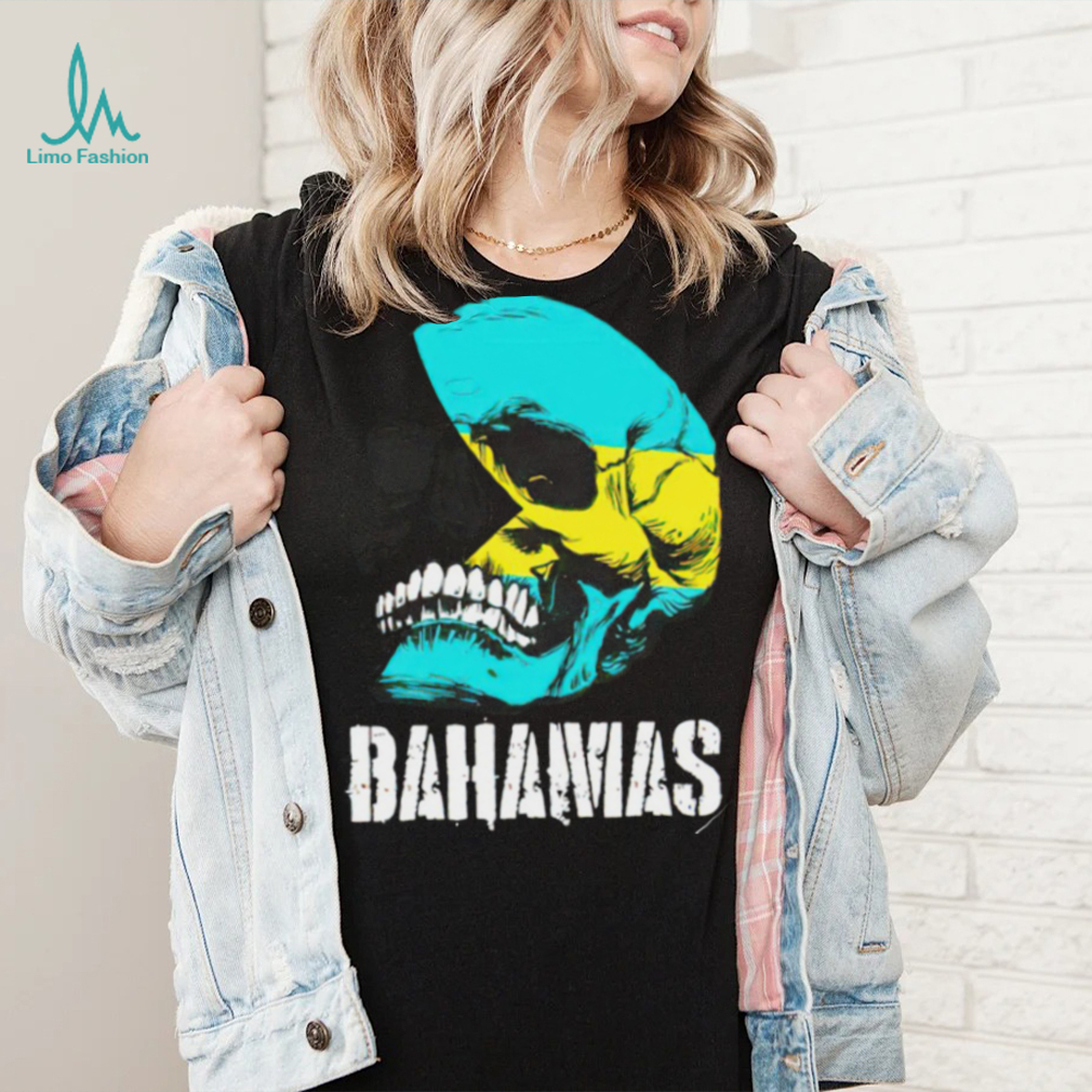 Bahamas flag skull Bahamian Pride shirt Bahamas flag skull Bahamian Pride shirt