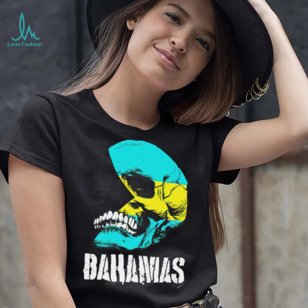 Bahamas flag skull Bahamian Pride shirt Bahamas flag skull Bahamian Pride shirt
