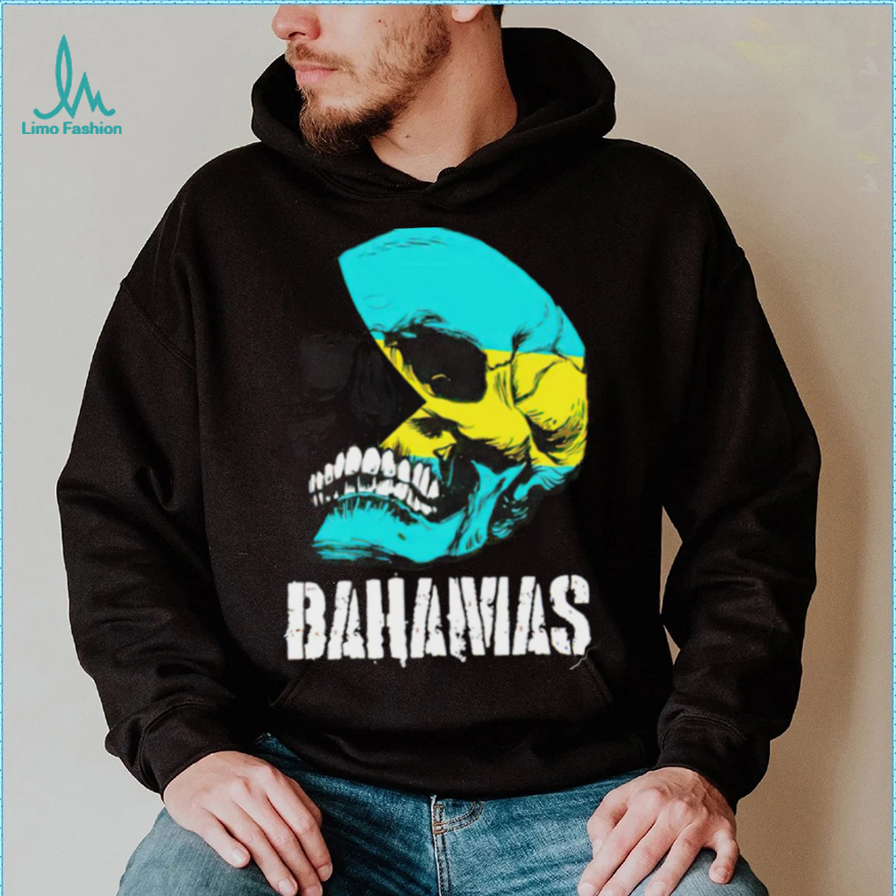 Bahamas flag skull Bahamian Pride shirt Bahamas flag skull Bahamian Pride shirt