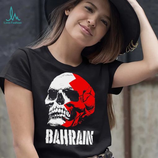 Bahrain flag skull Bahraini Pride shirt