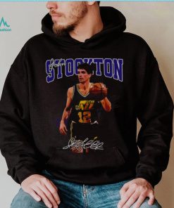 Basketball Signature John Stockton Legend Vintage Retro 80s shirt
