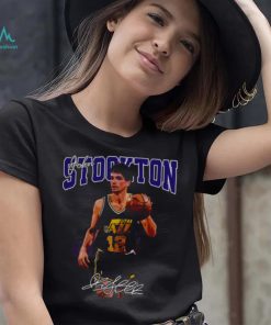 Basketball Signature John Stockton Legend Vintage Retro 80s shirt