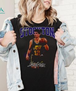 Basketball Signature John Stockton Legend Vintage Retro 80s shirt