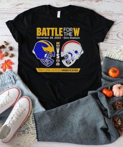 Battle For The W 2022 Michigan Vs Ohio State Only Only Leaves Undefeated T Shirt